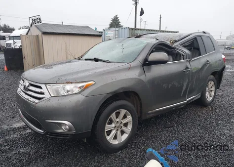 2012 Toyota Highlander Se V6 from USA, damaged, VIN 5TDBK3EH6CS135603